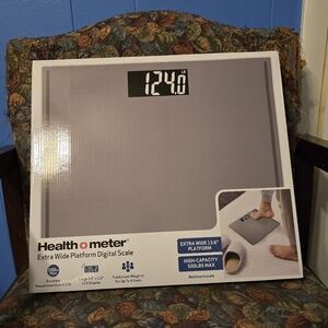 Health O Meter Extra Wide Platform Digital Bathroom Weight Scale 500lb Max NEW